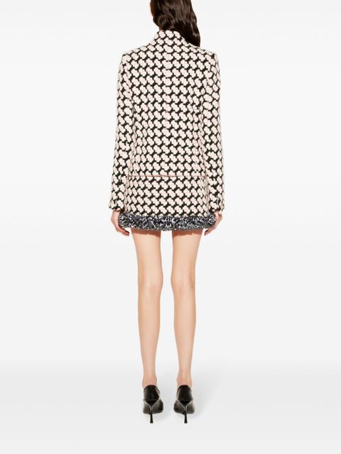 PUCCI fringed tweed jacket - Black