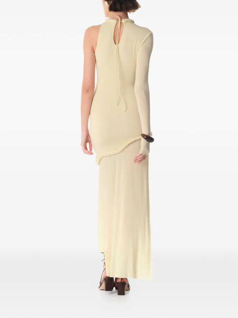 MANURÍ Candy one-sleeve maxi dress - Yellow