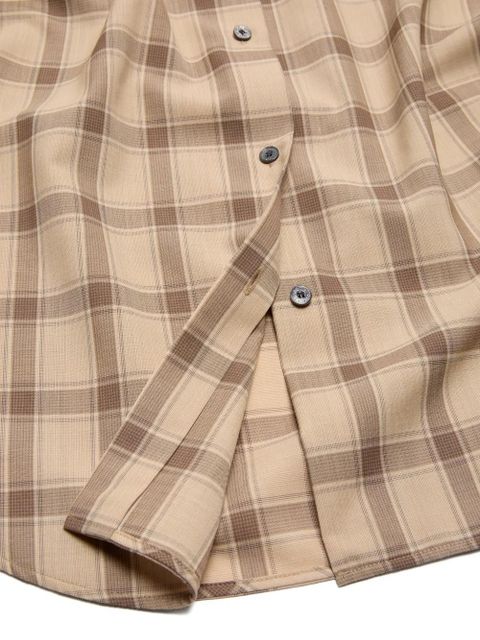 Acne Studios plaid sleeveless shirt - Neutrals