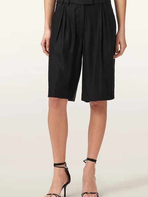 AllSaints szorty damskie z lnem CHARLEY - zdjęcie produktu nr 1