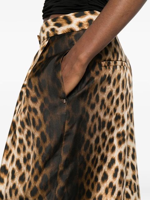 Sportmax Spxoblo animal-print trousers - Neutrals