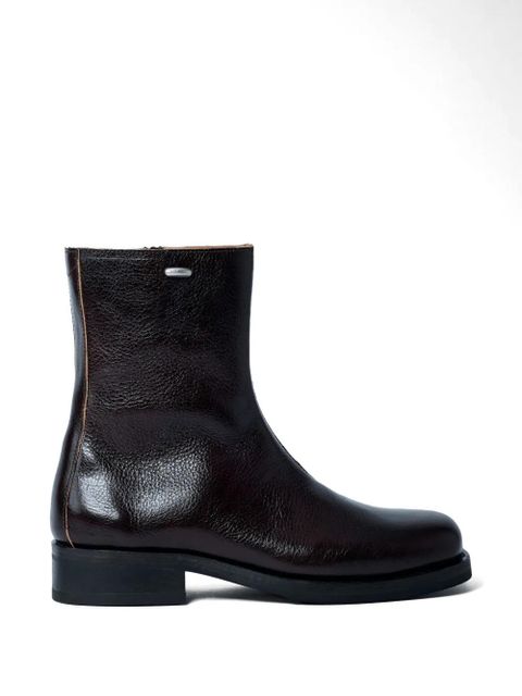 OUR LEGACY side-zip leather boots - Brown - zdjęcie produktu nr 1