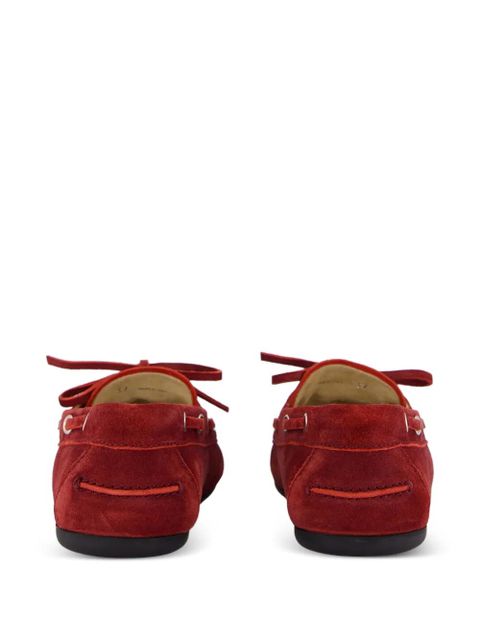 Miu Miu lace-up loafers - Red