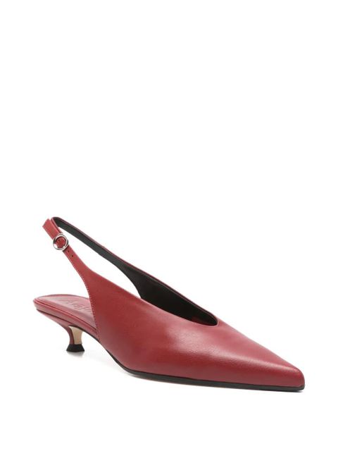 Aeyde Camila point-toe slingback pumps - Red - zdjęcie produktu nr 2