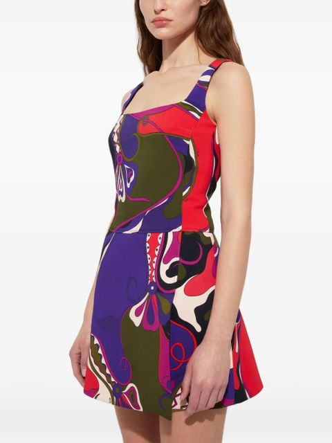 PUCCI Orchidee-print mini dress - Purple