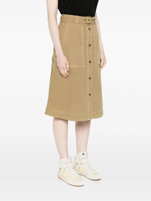 Moncler belted midi skirt - Neutrals