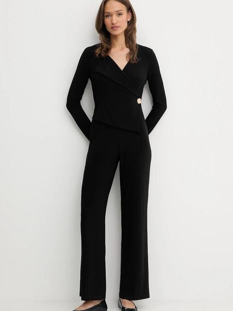 Joseph Ribkoff kombinezon kolor czarny z dekoltem w szpic 253046
