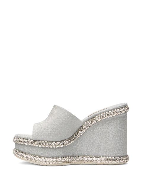 Casadei Sirio wedge sandals - Silver