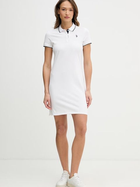 U.S. Polo Assn. sukienka bawełniana POLO DRESS - zdjęcie produktu nr 1