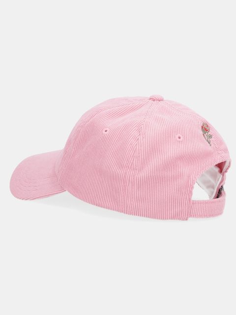 Tommy Jeans czapka z daszkiem sztruksowa kolor różowy AW0AW17908