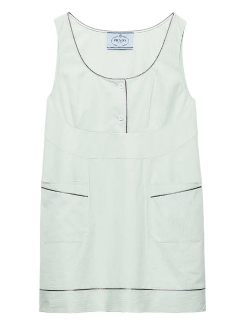 Prada button pocket mini dress - Green - zdjęcie produktu nr 1