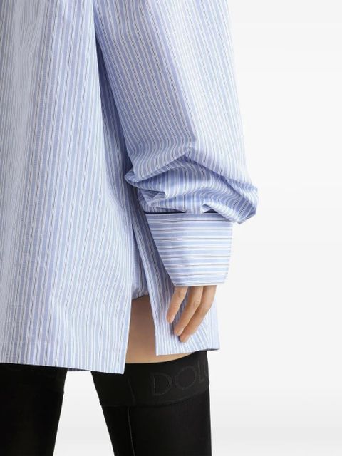 Dolce & Gabbana striped chest-pocket shirt - Blue