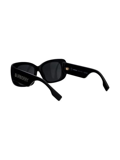 Burberry Eyewear logo oversized sunglasses - Black