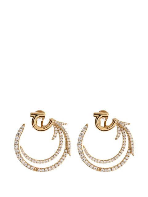 Ferragamo crystal-embellished earrings - Gold - zdjęcie produktu nr 1