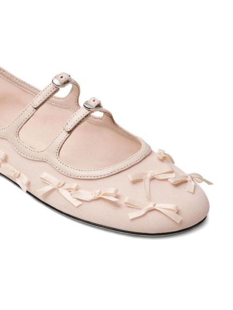 Marc Jacobs The Kiki bow-detail ballet flats - Pink