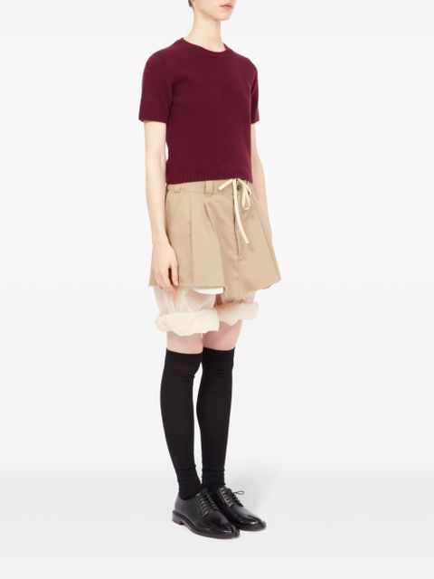 Maison Margiela cropped wool top - Red - zdjęcie produktu nr 2