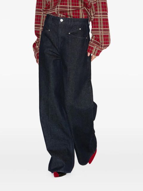 ISABEL MARANT Lemony wide-leg trousers - Blue