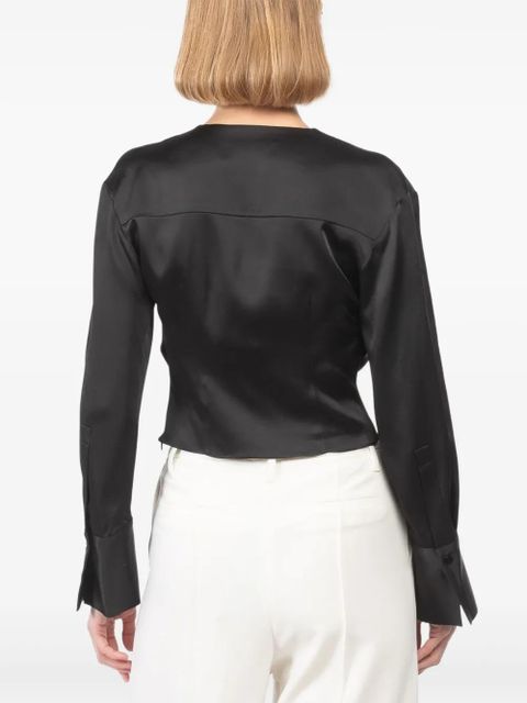 Blumarine draped blouse - Black