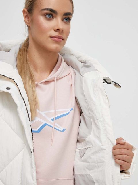 Didriksons kurtka damska kolor biały zimowa