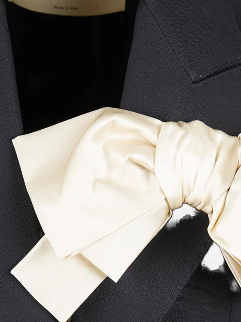 Valentino Garavani bow-detail single-breasted blazer - Black