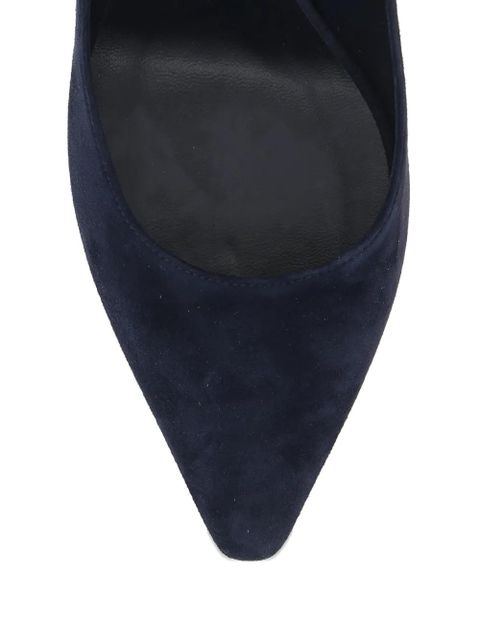 Jimmy Choo Romy 85 pointed-toe suede pumps - Blue