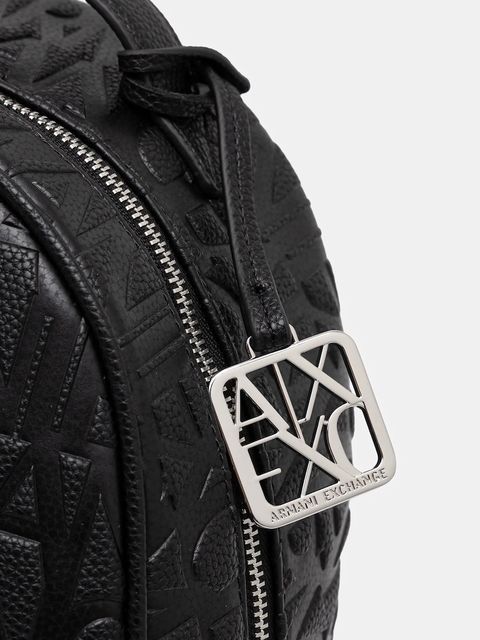 Armani Exchange plecak damski kolor czarny duży gładki XW001922 AF15774