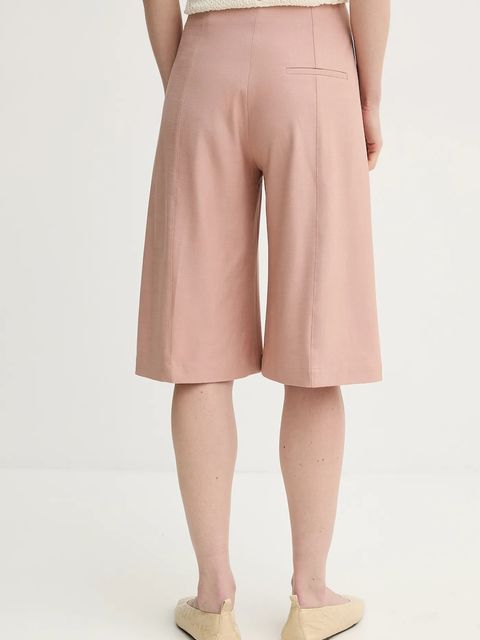 AERON szorty PEN damskie kolor pomarańczowy gładkie high waist ST107474