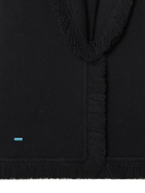 Alanui fringed finest coat - Black