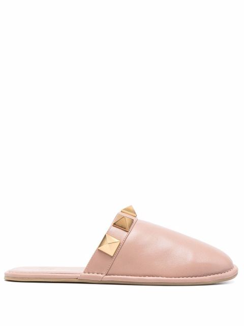 Valentino Garavani Rockstud flat mules - Pink - zdjęcie produktu nr 1