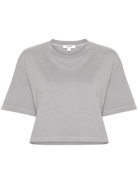 AGOLDE Anya cropped T-shirt - Grey - zdjęcie produktu nr 1
