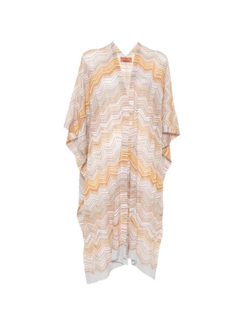 Missoni chevron-pattern scarf - Neutrals - zdjęcie produktu nr 1