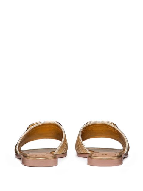 Valentino Garavani VLogo Signature sandals - Gold - zdjęcie produktu nr 2