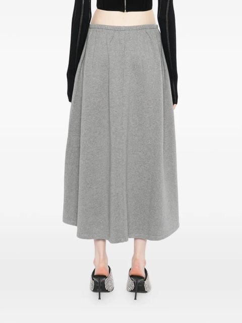 Alexander Wang cotton terry midi skirt - Grey