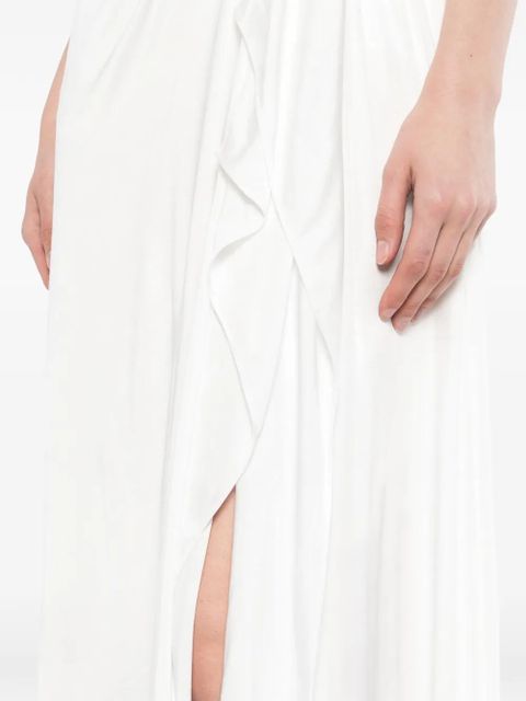 Versace Jersey Draped dress - White