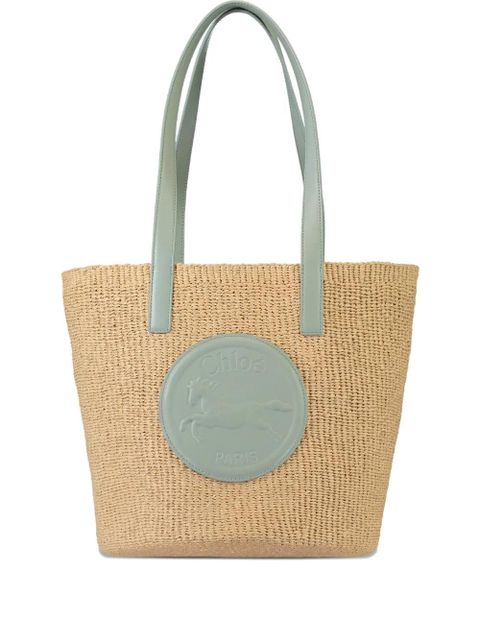 Chloé x Mifuko Horse Medal tote bag - Neutrals - zdjęcie produktu nr 1