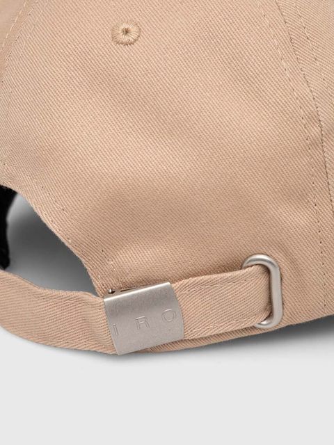 IRO czapka z daszkiem bawełniana kolor beżowy