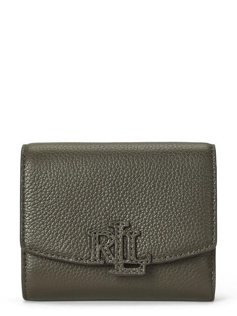 Lauren Ralph Lauren portfel skórzany damski kolor zielony 432966782 - zdjęcie produktu nr 1