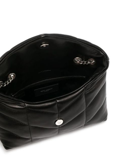 Saint Laurent quilted leather shoulder bag - Black