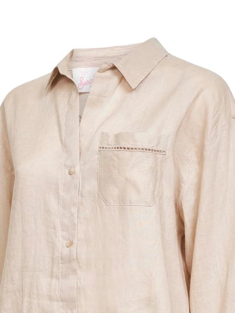 MC2 Saint Barth chest-pocket linen shirt - Neutrals