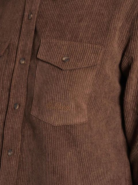 MC2 Saint Barth corduroy button-up shirt - Brown