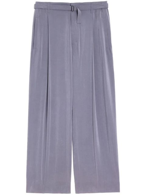 LEMAIRE silk belted pants - Grey - zdjęcie produktu nr 1