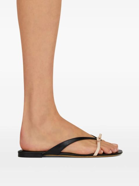 Ferragamo bow-detail flip flops - Black