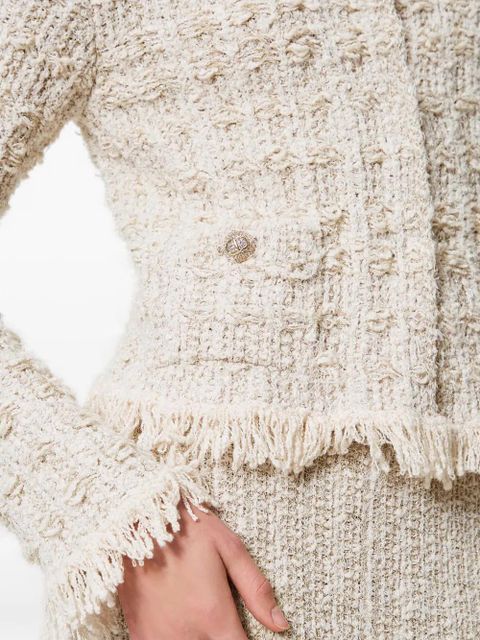 TWINSET tweed lurex jacket - Neutrals