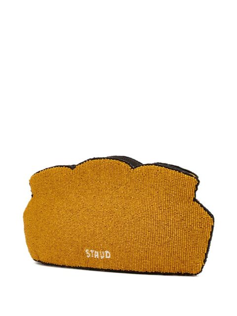 STAUD beaded Couch clutch - Yellow