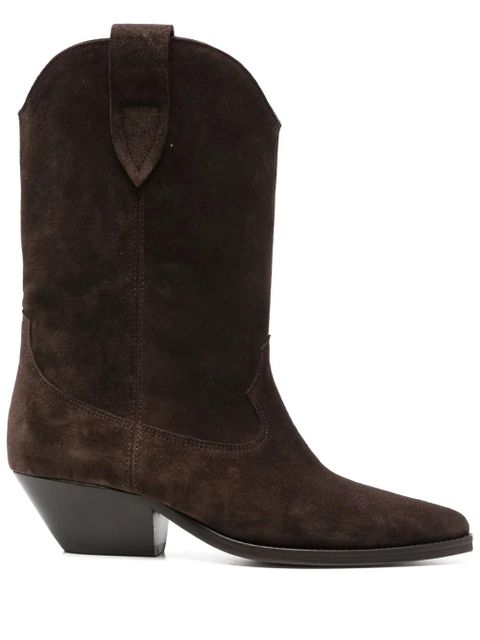 ISABEL MARANT suede pointed-toe boots - Brown - zdjęcie produktu nr 1