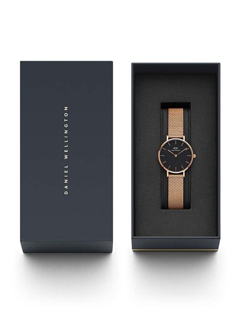 Daniel Wellington zegarek Petite 28 Melrose damski kolor różowy