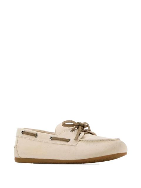 Miu Miu lace-up boat shoes - Neutrals - zdjęcie produktu nr 2