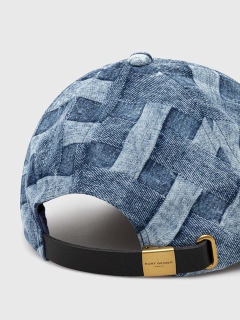 Kurt Geiger London czapka z daszkiem jeansowa - zdjęcie produktu nr 2