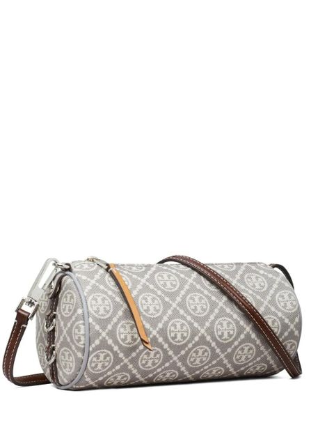 Tory Burch monogram cylinder utility cross body bag - Grey - zdjęcie produktu nr 1