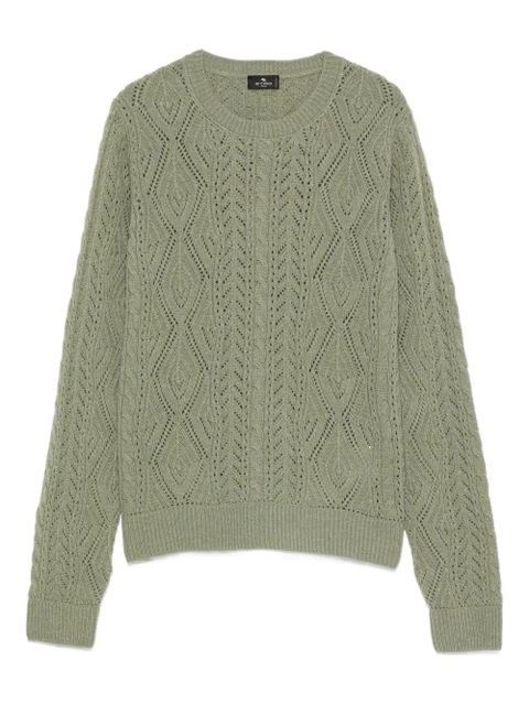ETRO cable-knit sweater - Green - zdjęcie produktu nr 1